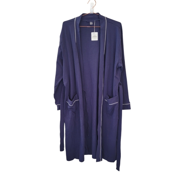 M&M My Moon Navy Kimono Robe Size L/XL - Picture 1 of 14